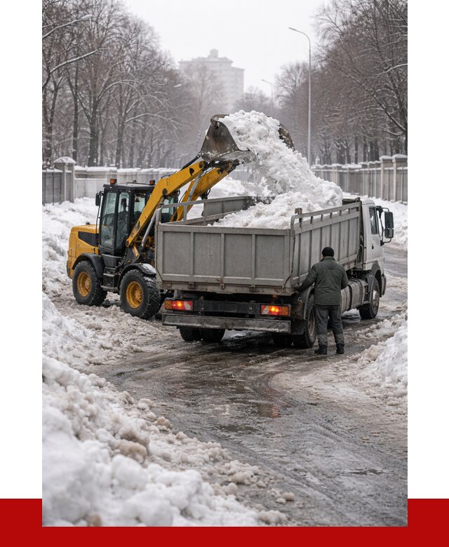 Вывоз снега с погрузкой в Горячем Ключе от 3617 р. ПРОНЕРУДГрч