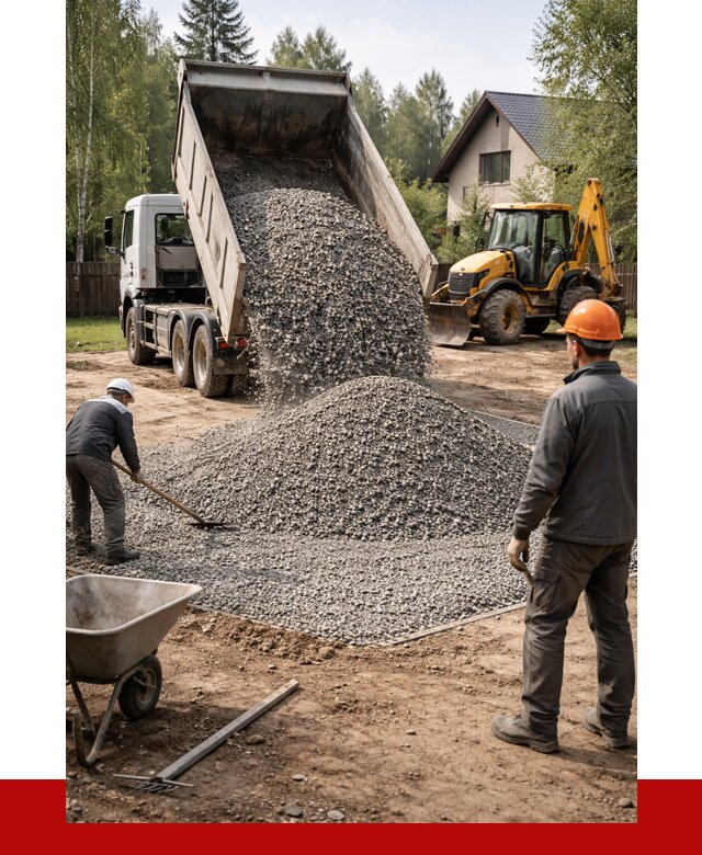 Отсыпка участка щебнем в Горячем Ключе от 6716 р. ПРОНЕРУДГрч