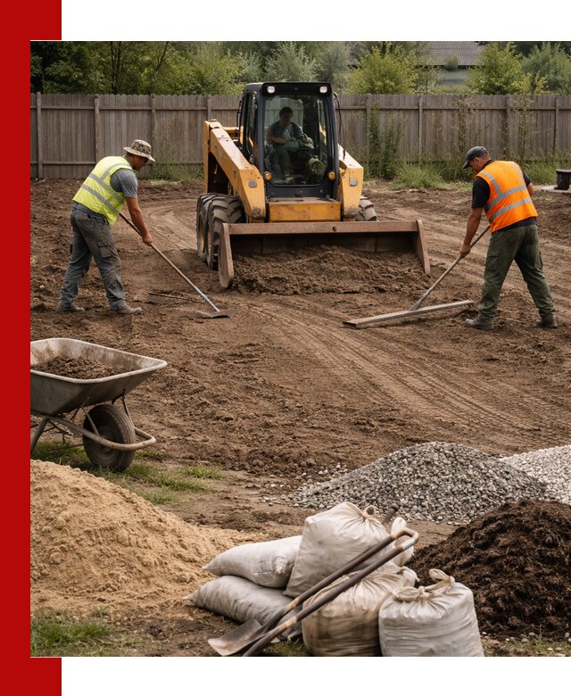 Выравнивание участка под строительство и благоустройство в Горячем Ключе