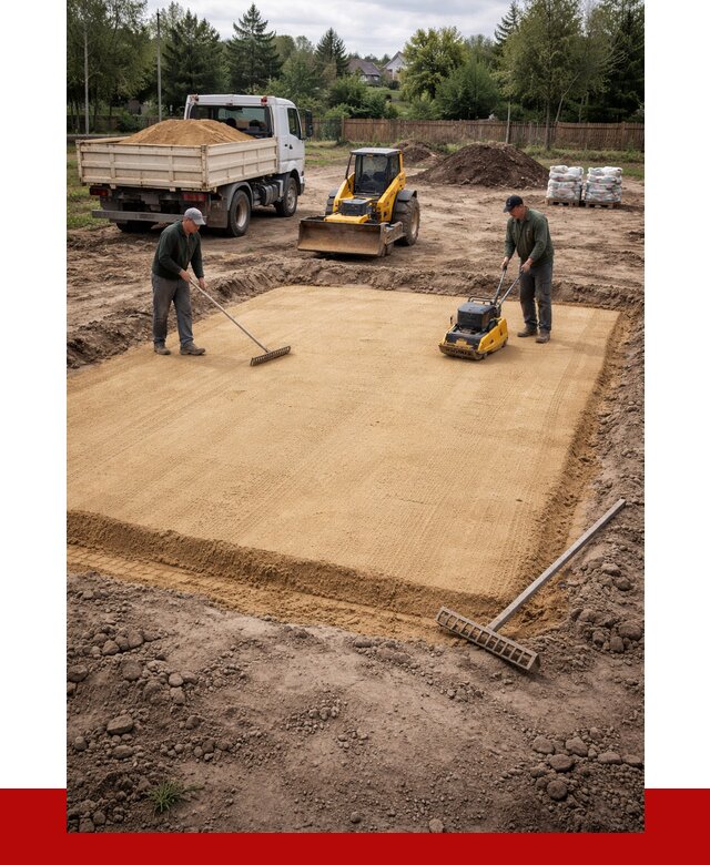 Устройство песчаной подушки в Горячем Ключе от 4650 р. ПРОНЕРУДГрч