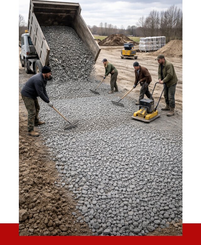 Устройство щебеночной подушки в Горячем Ключе от 4650 р. ПРОНЕРУДГрч